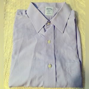Brooks Brothers Men’s 16 34/5, slim, long sleeve, non-iron, purple shirt